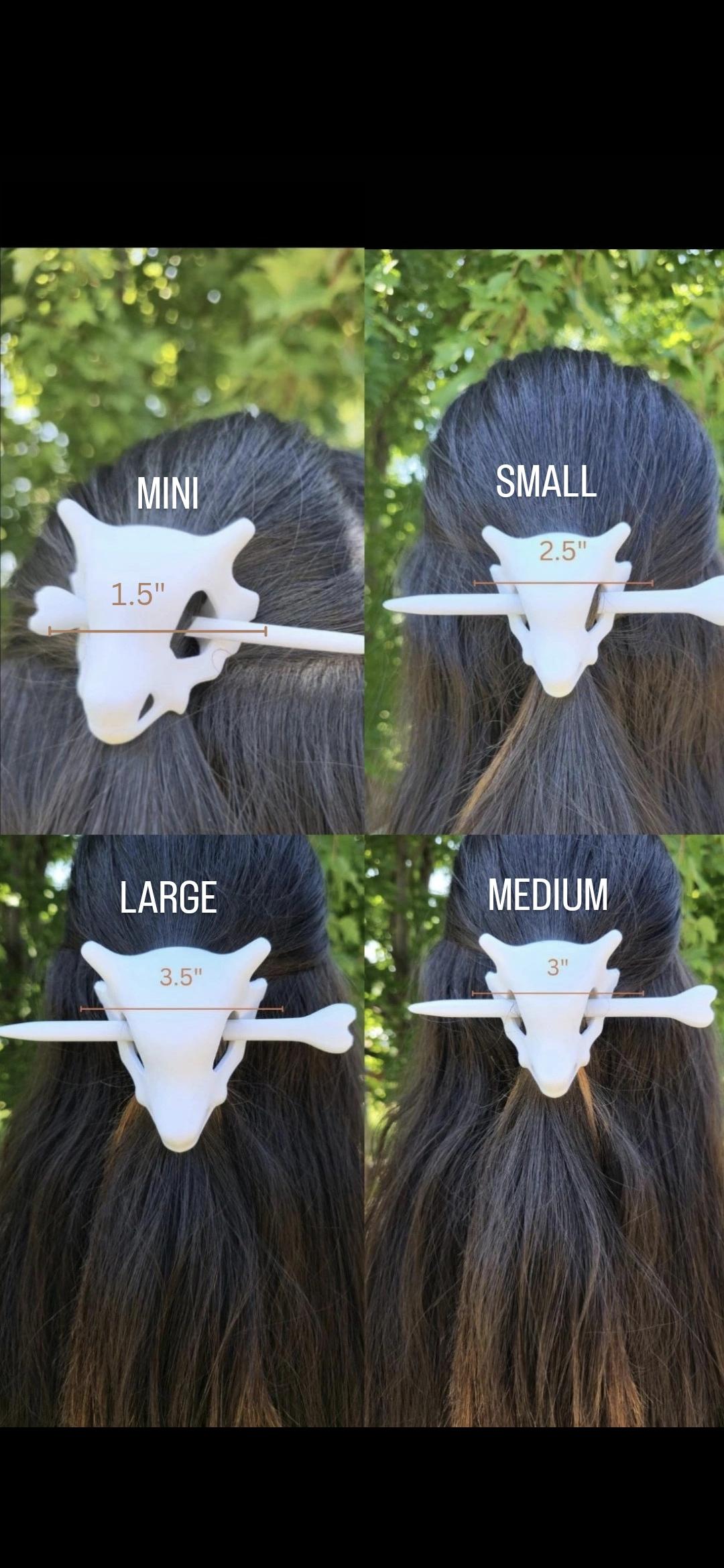 Retro Skull Hair Pin - Slide Fashion Accessory Gaming