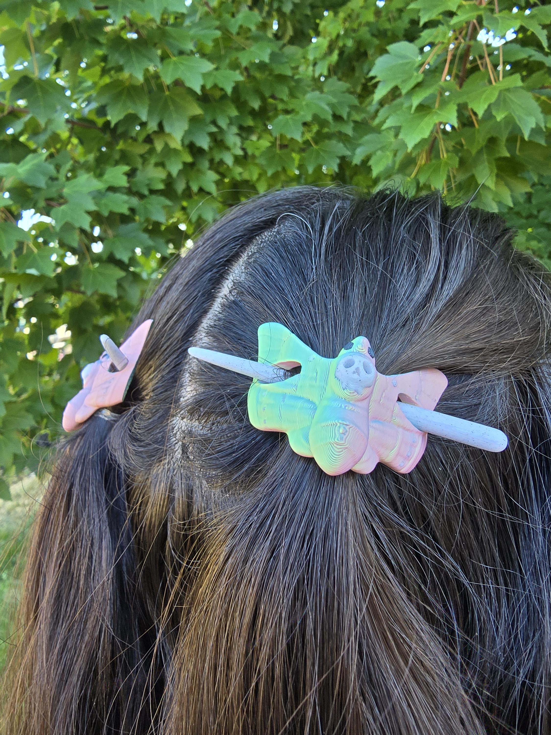 Nature Inspired Moth Hair Pins