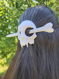 Cat Skull Hair Pin Bun Holder