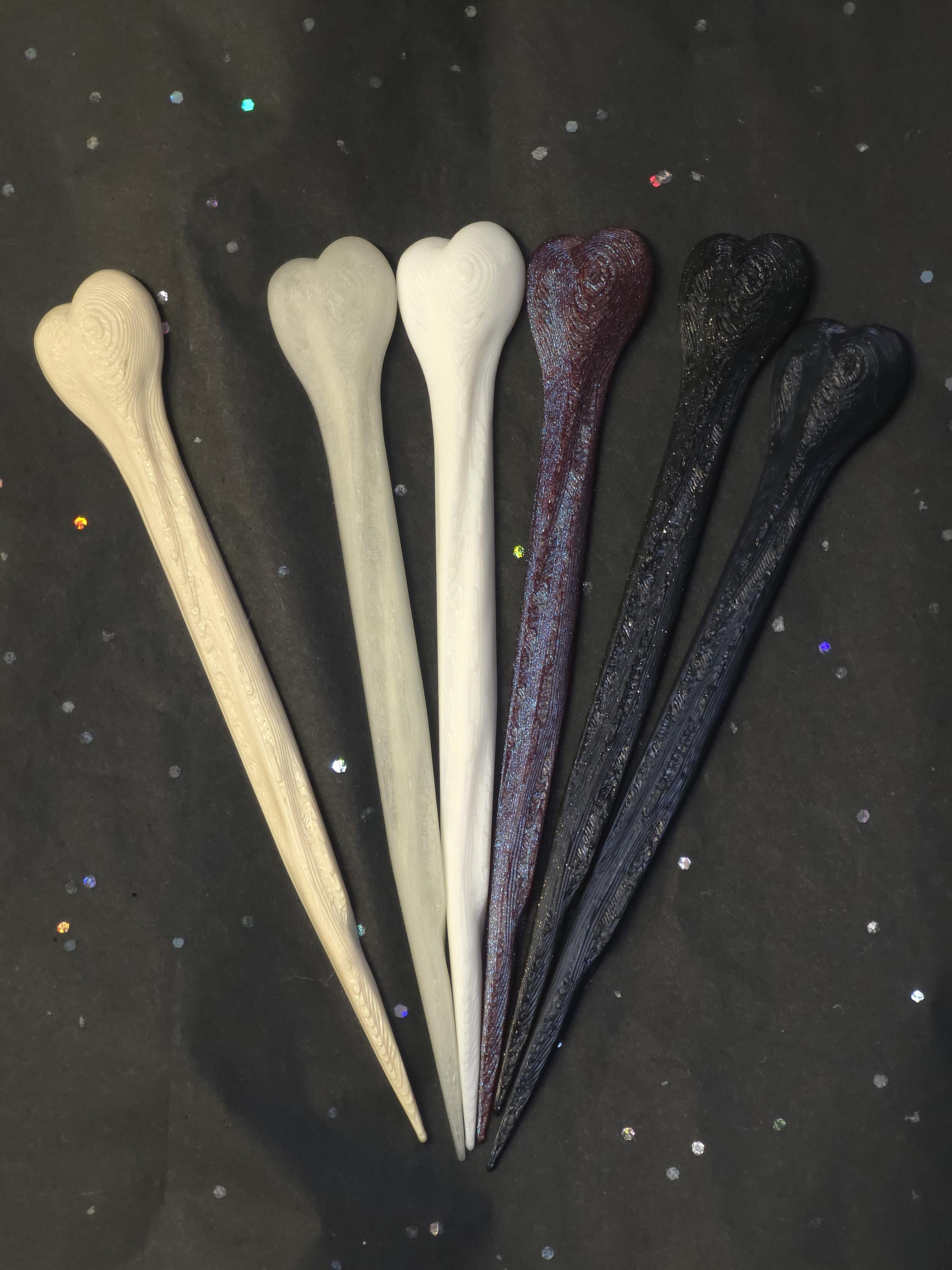 Refill Bones Pack of 4– Fits Cubone, Raven, Dragon, Cat & Bat Skull Hair Pins