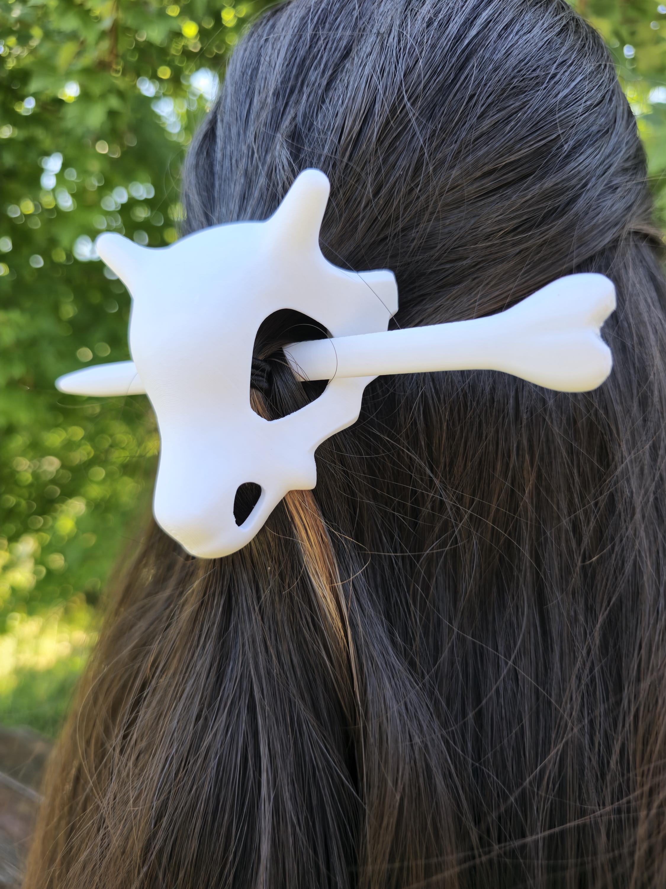 Retro Skull Hair Pin - Slide Fashion Accessory Gaming