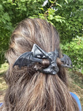 3D Printed Bat Skull Hair Pins: Gothic Fantasy Hair Accessories