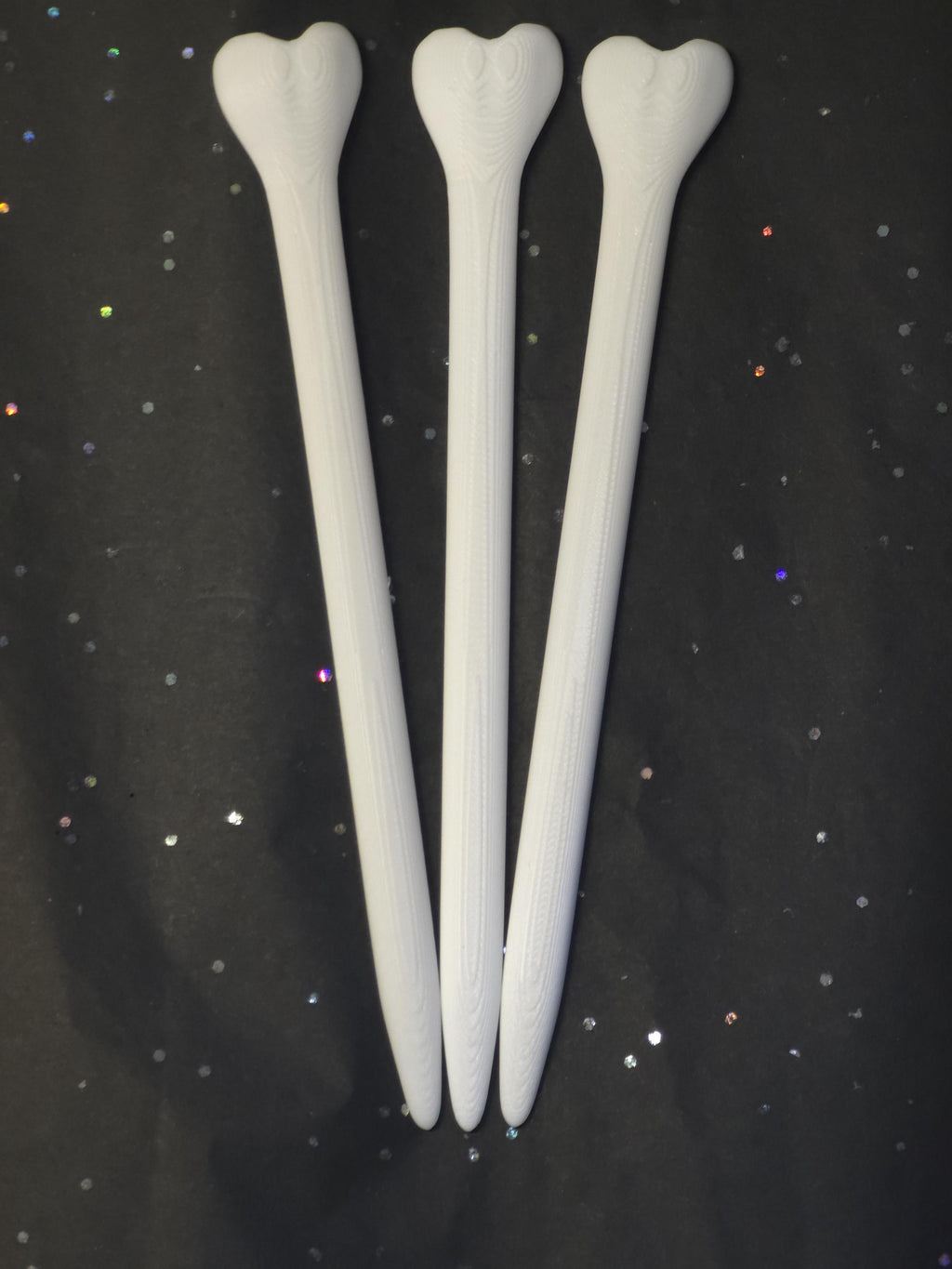 Refill Bones Pack of 4– Fits Cubone, Raven, Dragon, Cat & Bat Skull Hair Pins