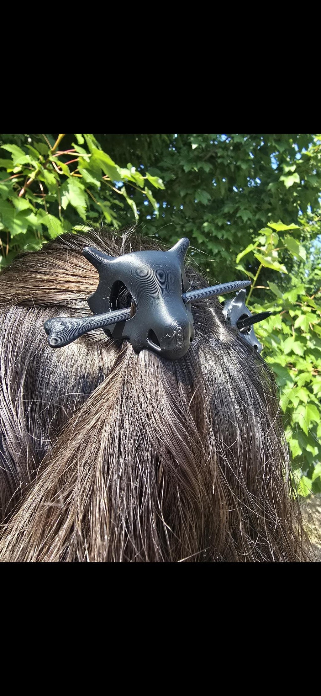 Retro Skull Hair Pin - Slide Fashion Accessory Gaming