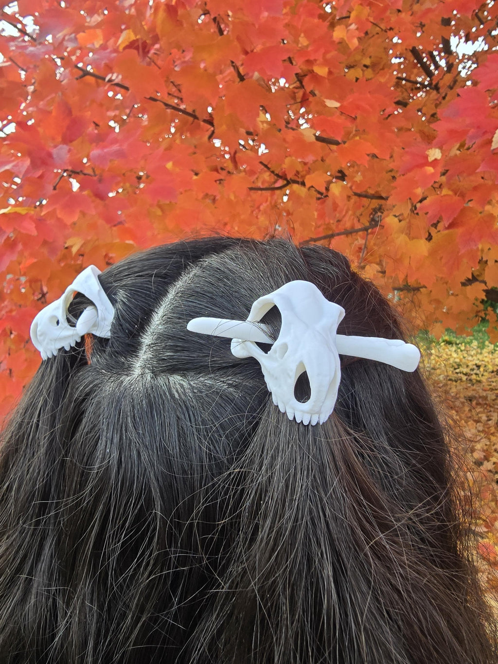 T-Rex Skull Hair Pin | 3D Printed Dinosaur Hair Stick | Prehistoric Bone Hair Accessory