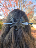 Dragon Spirit Hair Pin – 3D Printed Dragon Sword Hair Stick, Fantasy Hair Accessory, Cosplay Hair Clip, Gothic Dragon Hairstick, Gift for He