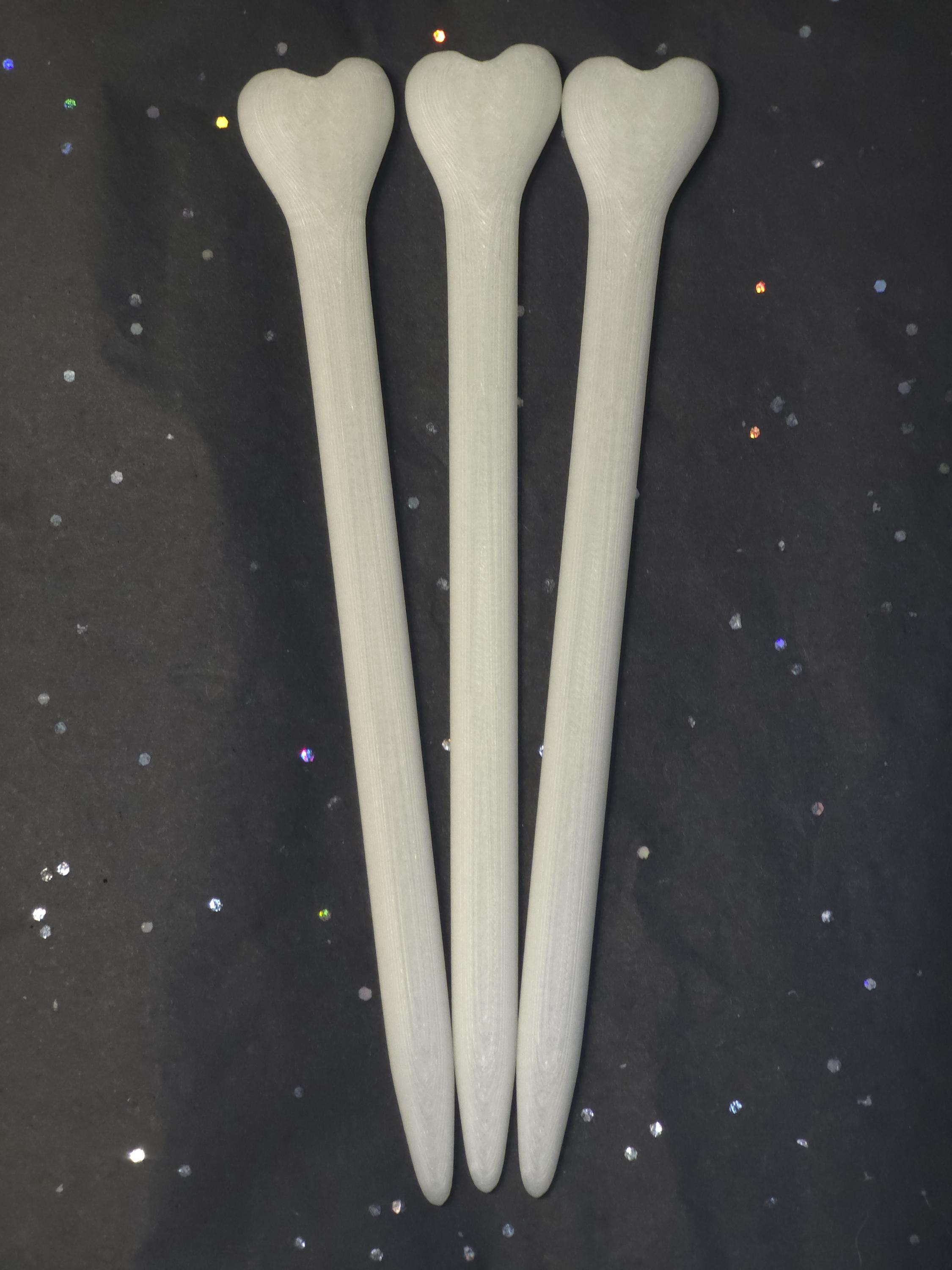 Refill Bones Pack of 4– Fits Cubone, Raven, Dragon, Cat & Bat Skull Hair Pins