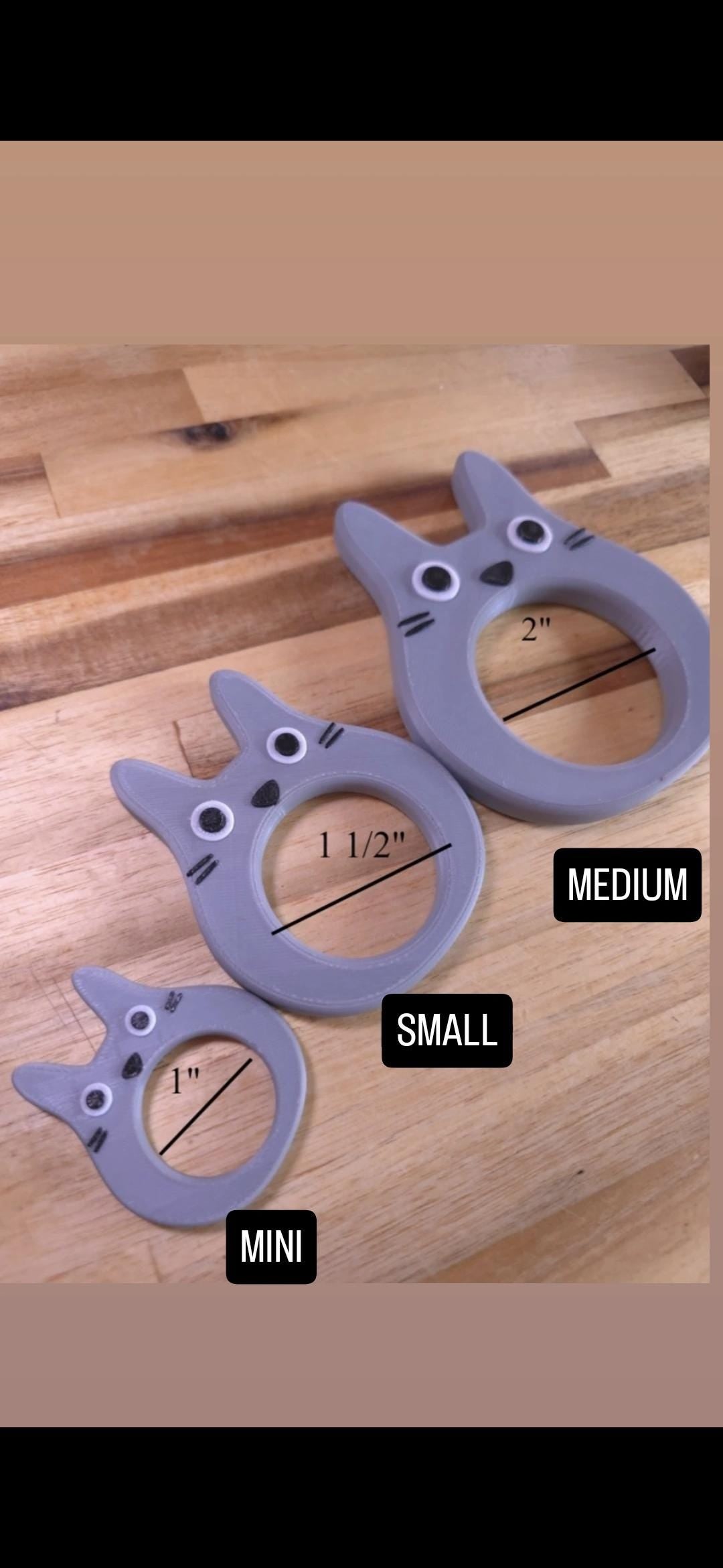 3D Printed Anime Cat Hair Pin: Forest Spirit