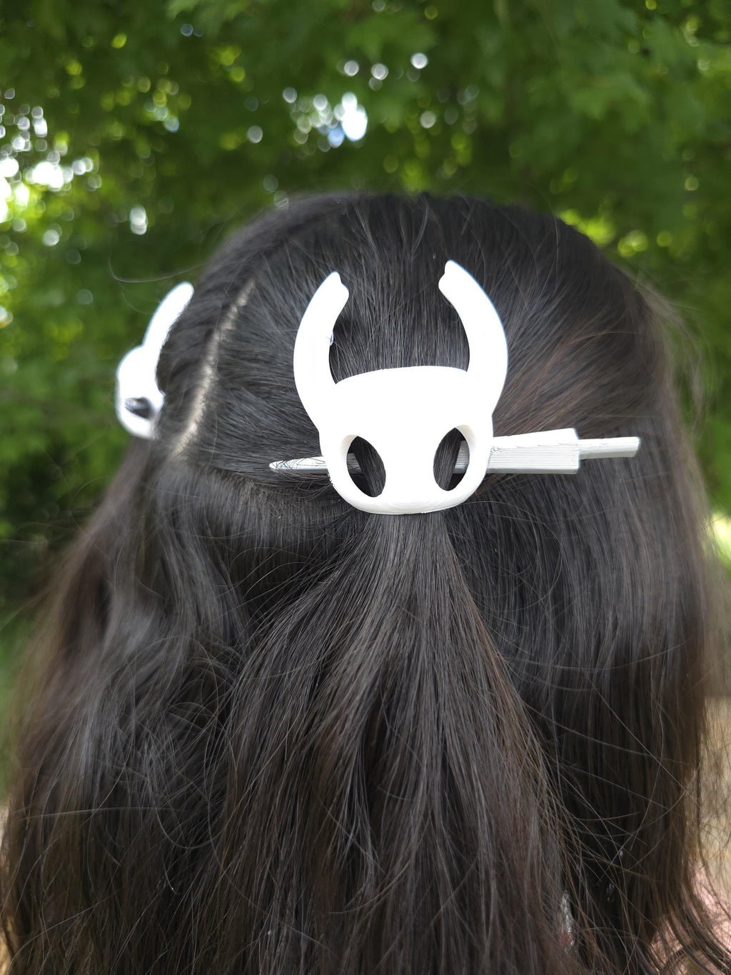 Skull Warrior Hair Pin | Fantasy Hair Stick | Horned Skull Hair Accessory | 3D Printed Hair Pin