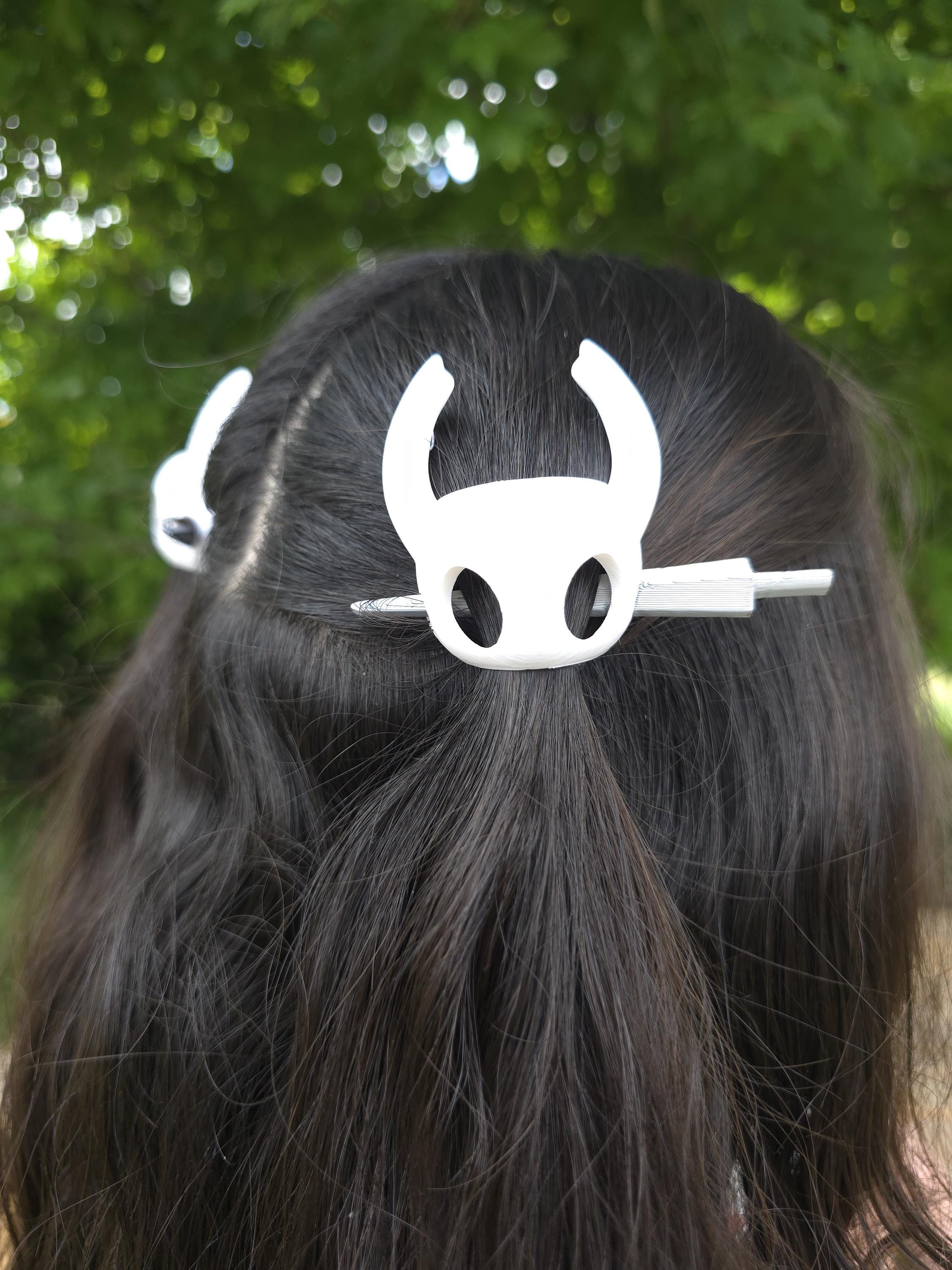 Skull Warrior Hair Pin | Fantasy Hair Stick | Horned Skull Hair Accessory | 3D Printed Hair Pin