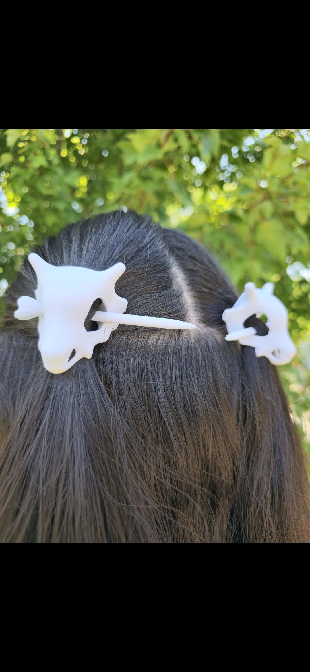 Retro Skull Hair Pin - Slide Fashion Accessory Gaming