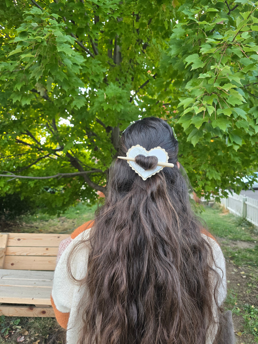 Heart Scallop Hair Pin – Celeste Creations
